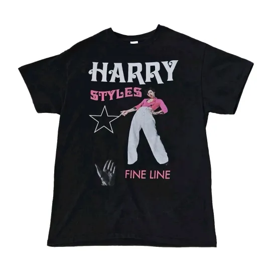 Discover New Popular Fine Line Harry Shirt Black S to 5XL EM100
