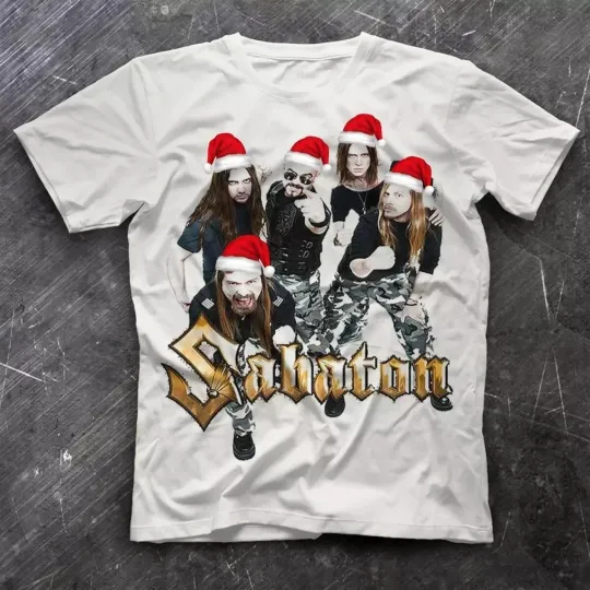 Discover Rare Merry Christmas Sabaton Band Gift Xmas S-5XL Shirt EM046