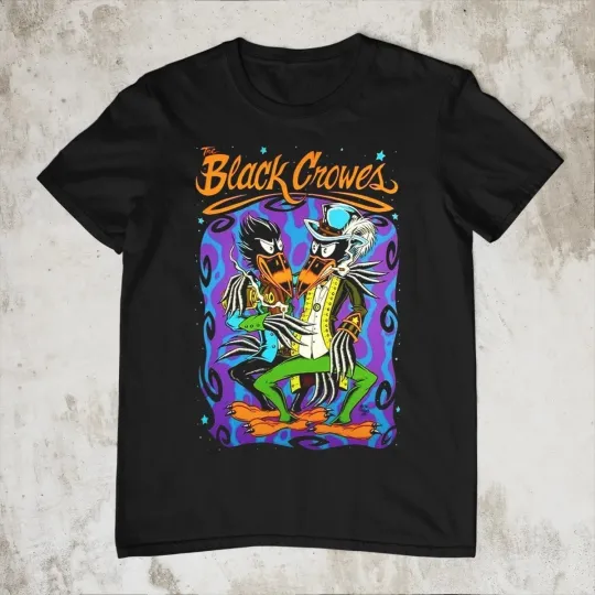 Discover Hot New The Black Crowes Rock Band Cotton Black S to 5XL Shirt EM130