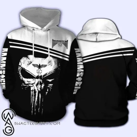 Discover Ramms Skull All Over Printed 3D Hoodie Gift For Fan