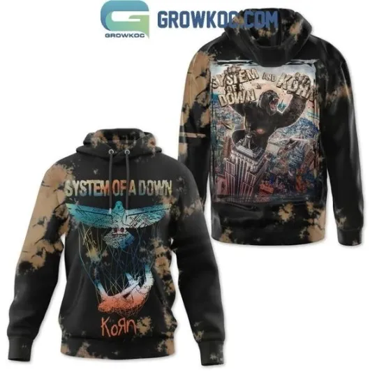 Discover SYSTEM OF DOWN Performance With Korn 2025 Hoodie
