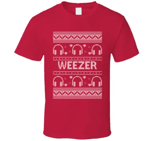 Discover Weezer Ugly Christmas Sweater T-Shirt for Music Fans