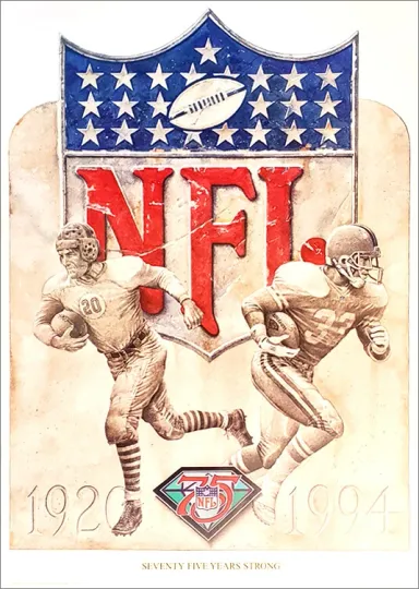 Football 75th Anniversary 1994 Commemorative Vertical Poster