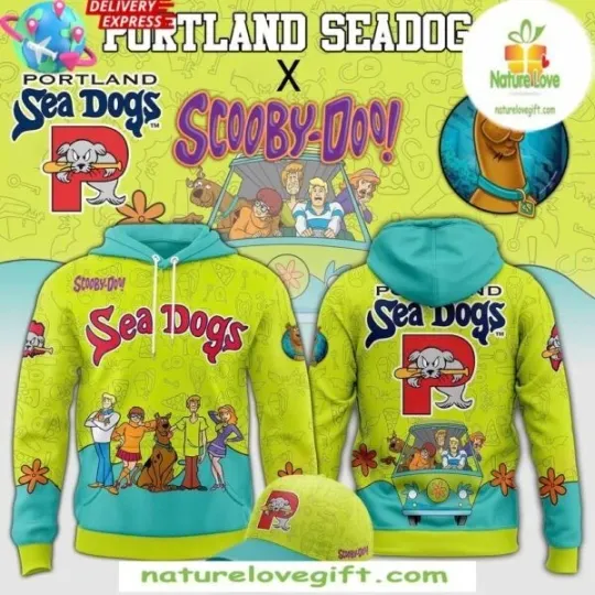 Portland Scooby Doo Sea Dogs All Over Printed 3D Hoodie