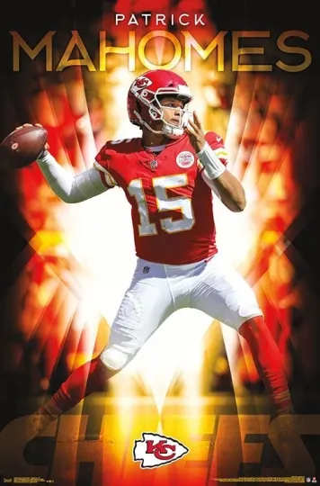 Patrick Mahomes Kansas City Chiefs QB Vertical Poster