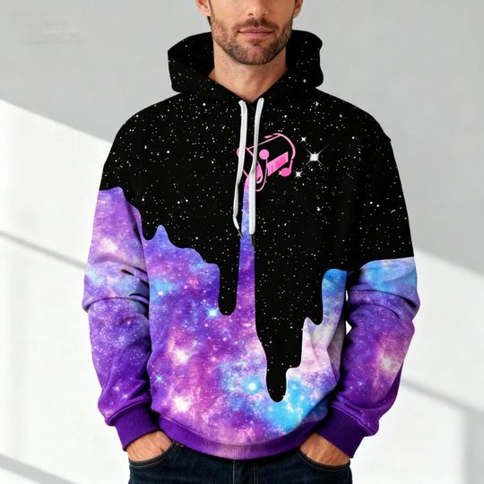 Discover Unisex Galaxy 3D Printed Hoodie for Kids and Teens