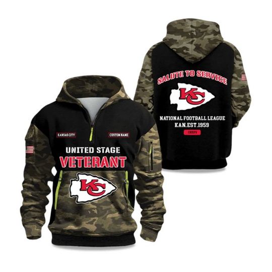 Kansas City Chiefs Football Team Tactical Hoodie