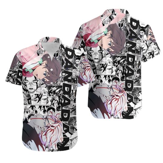 DanDaDan Hawaiian Shirt, Hawaiian Shirt, DanDaDan Anime Hawaiian Shirt