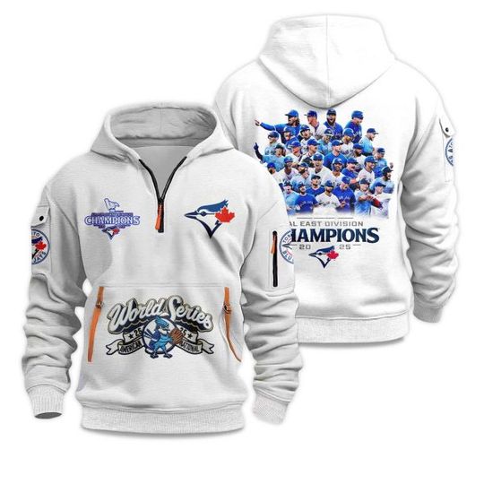 Blue Jays 2025 World Series Champions Quarter Zip Hoodie