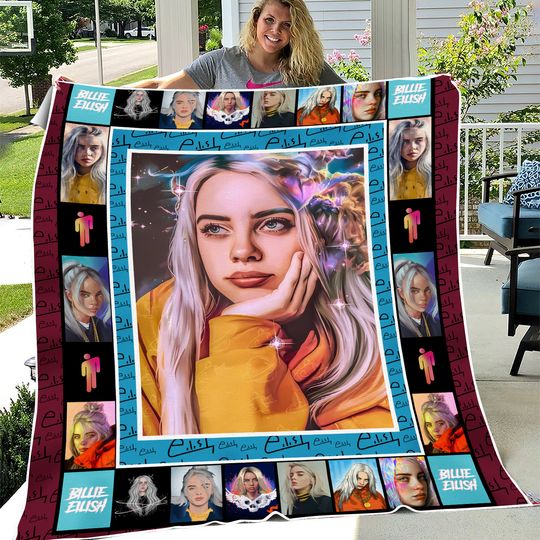 Billie Eilish Quilt Blanket, Gift For Fans