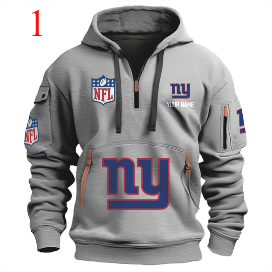 NY Giants Premium Quarter Zip Hoodie