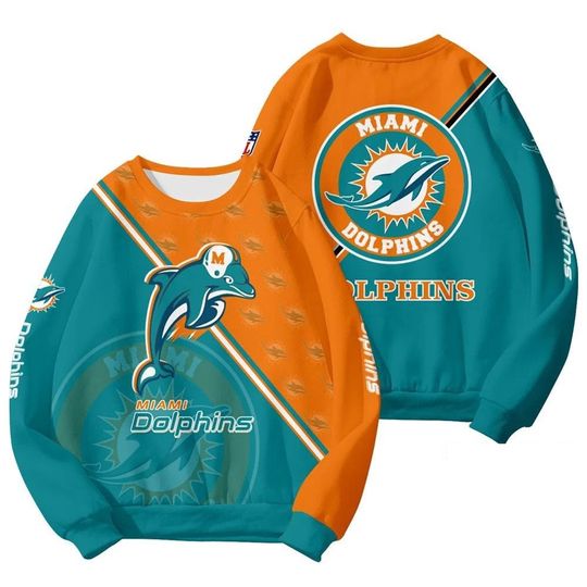 Miami Dolphins 2025 Round Neck Sweatshirt