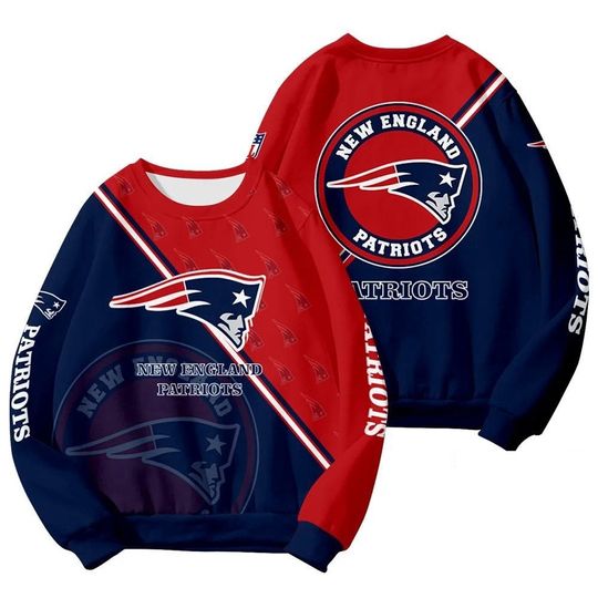 New England Patriots 2025 Round Neck Sweatshirt