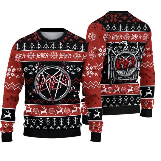Slayer Christmas Ugly Sweater For Fans