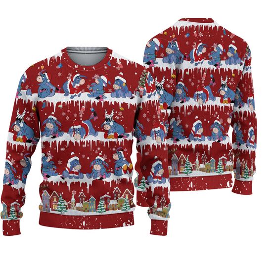 Disney Eeyore Ugly Christmas Sweater