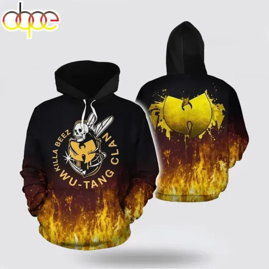 Discover Wutang Clan Killa Beez 3D All Over Printed Hoodie
