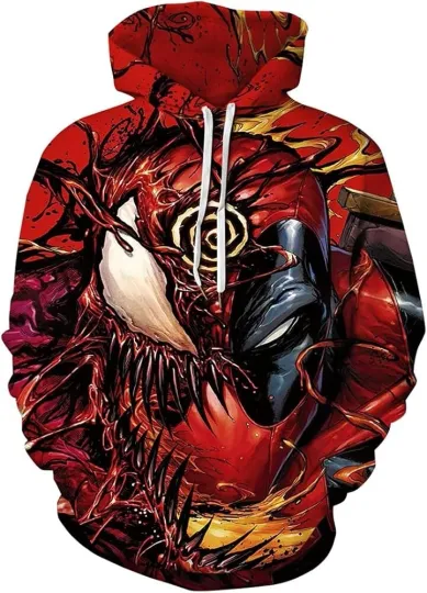 Discover Venom Marvel Movie 3D Men Printed Zipper Hoodie Sweatshirt Pull Over