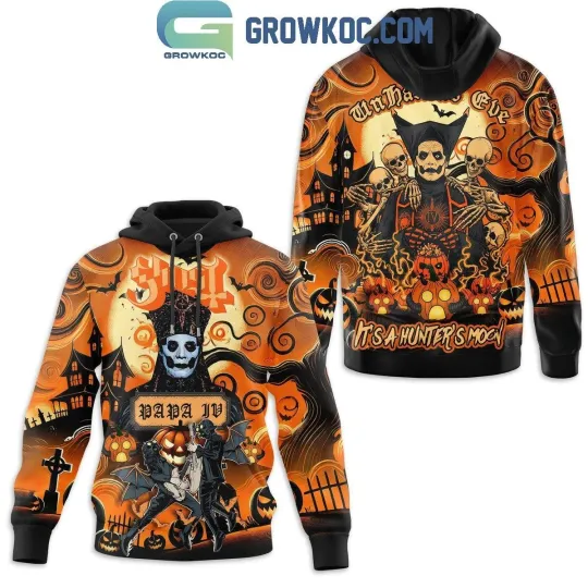 Discover Ghost Halloween Unhallows Eve Its A Hunters Moon Hoodie, Happy Halloween Shirt