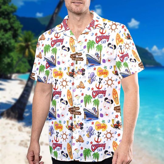 Discover Disney Mickey And Friends Dad Hawaiian Shirt, Disneyworld Button Up, Disney Family Trip 2025 Hawaiian Shirt, Disney Cruise Beach Shirt
