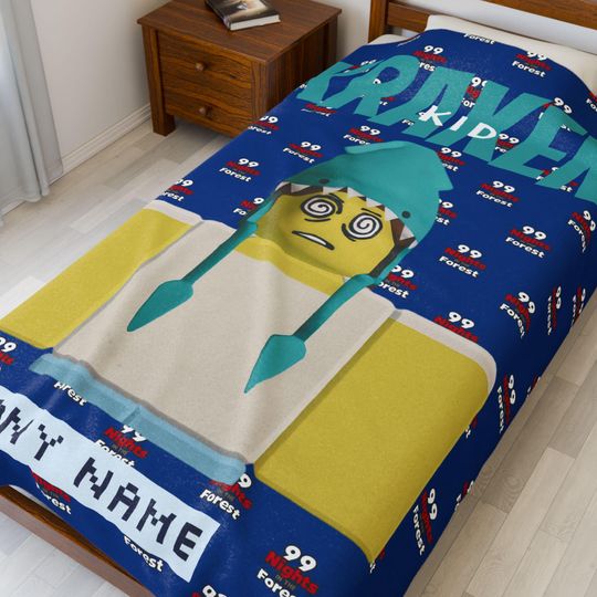 Discover Kraken kid inspired 99 Nights in the Forest, roblox game, Plush Blanket, Gift for Children, Soft Plush Blanket, Personalized for Bedroom