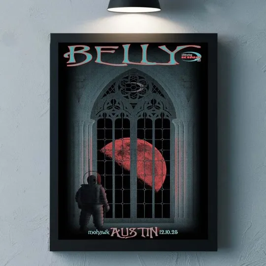 Belly Band Celebrating King 30th Anniversary Austin Texas 2025 At Mohawk Poster