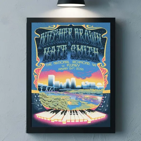 Discover Butcher Brown And Nate Smith Richmond Virginia 2026 Event Poster At The National