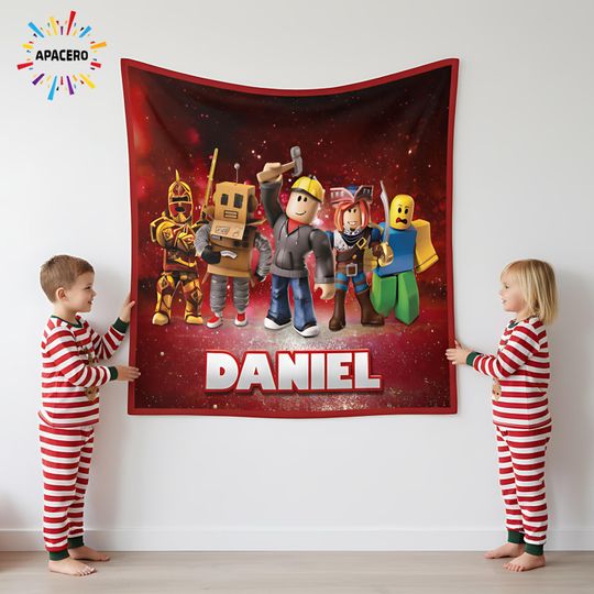 Discover Personalized Video Game Blanket: Custom Gamer Fleece Throw for Boys