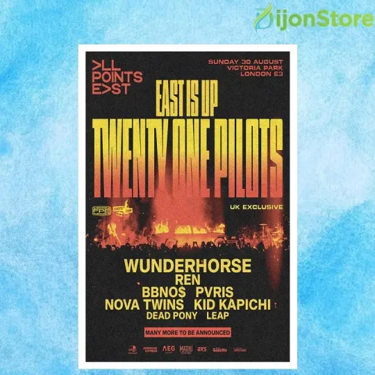 Discover Pilotss band London 2026 Tour Poster Home Decor, Wall Art, Fan Gift