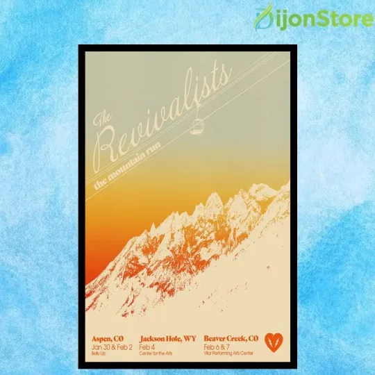 Discover The Revivalists Winter Tour 2026 Poster Home Decor, Wall Art, Fan Gift