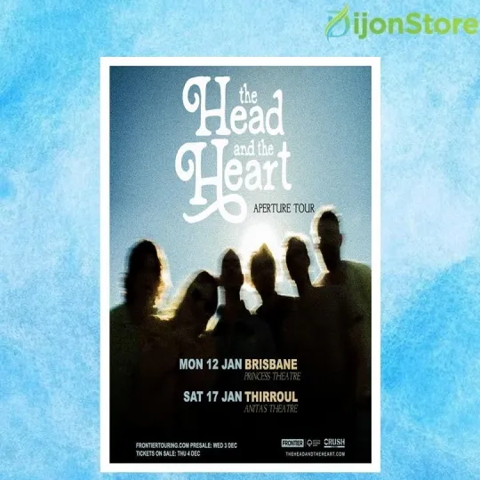Discover The Head And The Heart Aperture Tour 2026 Poster Home Decor, Wall Art