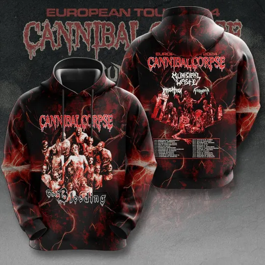 Discover Cannibal Corpse Death Metal Band 3d Hoodie Longsleeves Gift For Fan