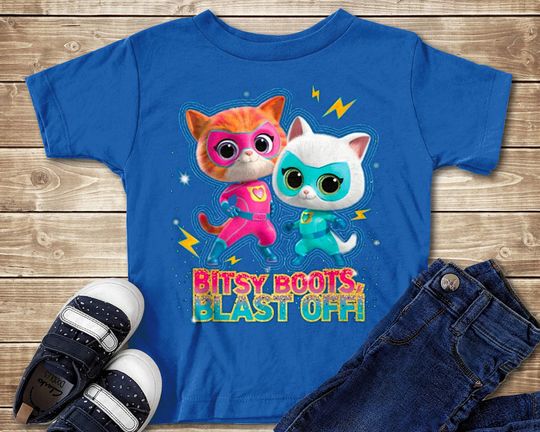 Discover Funny Super Kitties Kid T-Shirt, Cute Superkitties Pounce Bitsy Boots Blast Opp Family Disney Tee, Trending Kitties Super Cats Kid Shirt