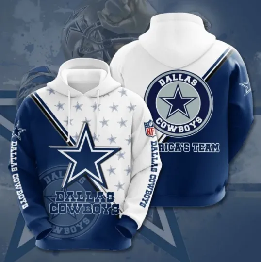 Discover Dallas Football Team Cowboys All Over Printed 3D Hoodie Gift For Fan