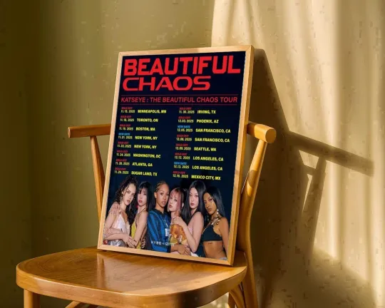Katseye The Beautiful Chao Tour 2025-2026 Poster -