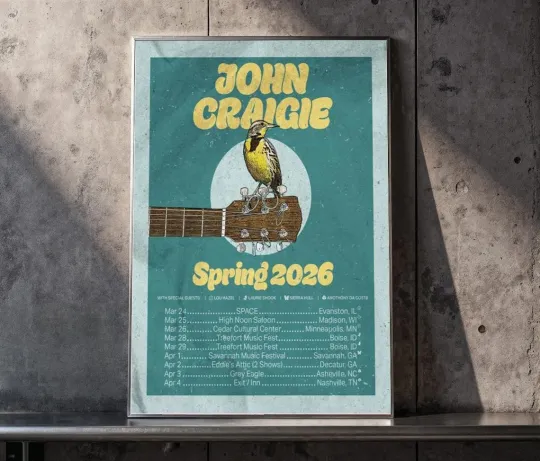 Discover Poster John Craigie Spring 2026 Tour