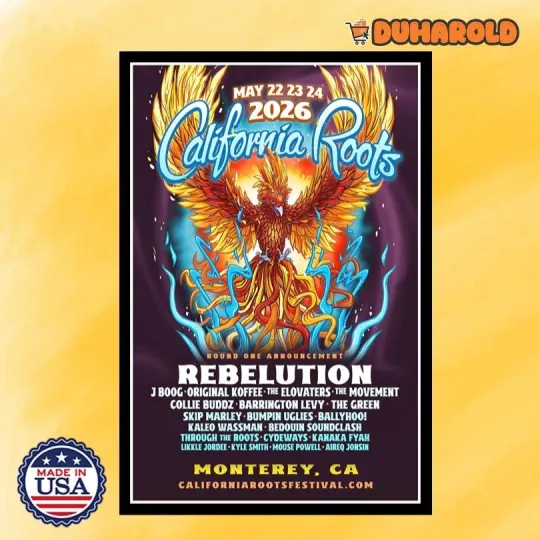 Discover California Roots May 22-24 2026 Monterey, CA Tour Poster Home Decor