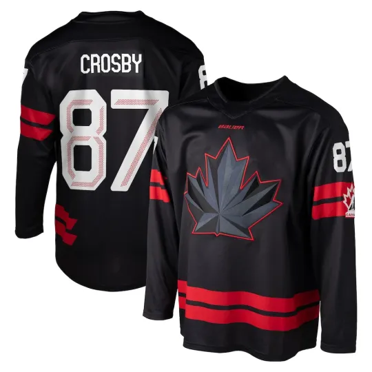 Discover Custom Men's #87 Crosby Black 2026 Replica Hockey Jersey