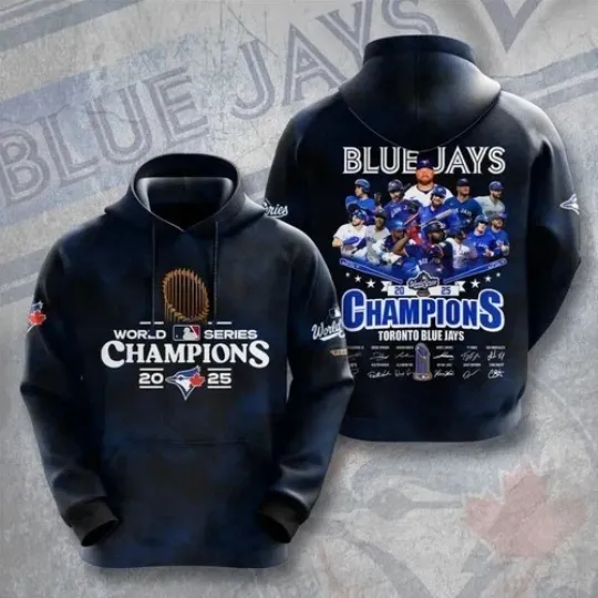 Discover Blue Jays World Series 2025 3D Hoodie
