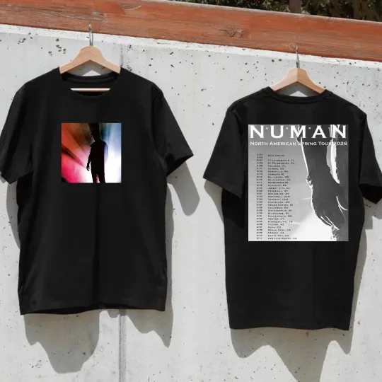 2 Sides 2026 Tour Gary Numan Singer T-Shirt Black Unisex