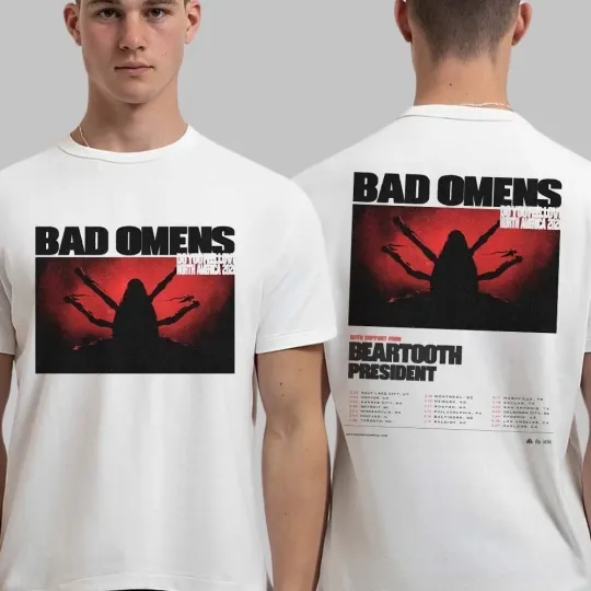 Discover Bad Omens Do You Feel Love North America 2026 Tour City Dates Two Sided T-Shirt