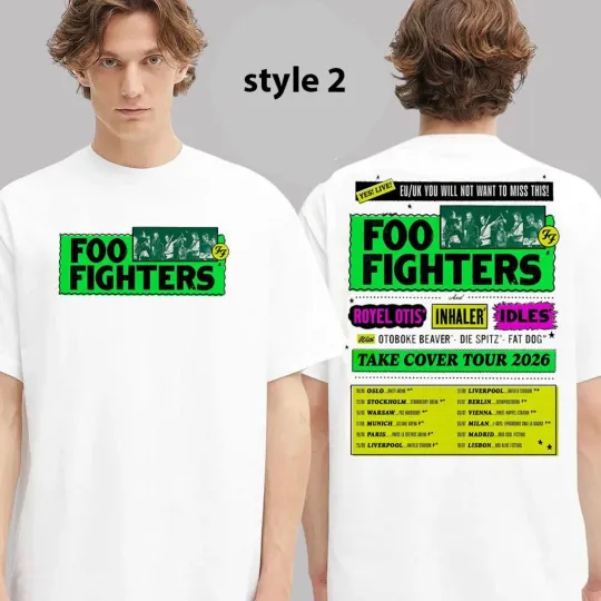 Discover F00 Fight Event Poster Take Civer Tour 2026 Dates List Two Sided Unisex T-Shirt