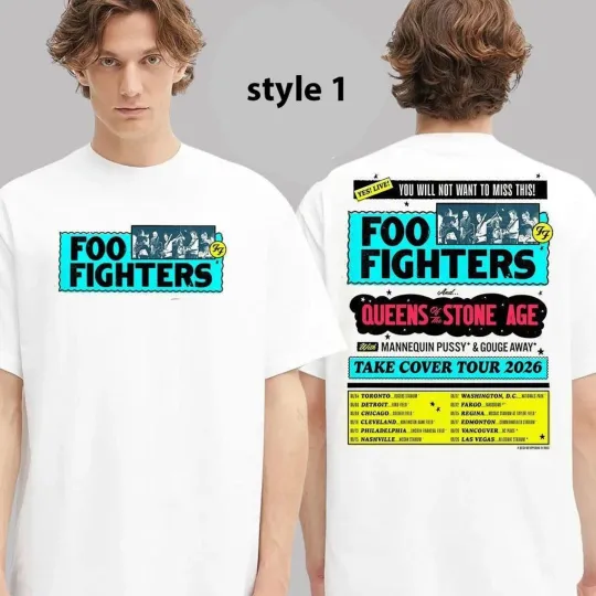 Discover F00 Fight Event Poster Take Civer Tour 2026 Dates List Two Sided Unisex T-Shirt