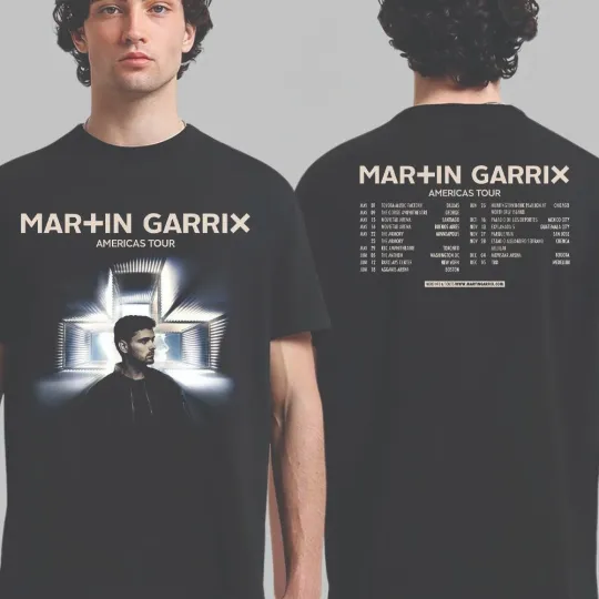 Discover Martin Garrix Americas Tour 2026 City Dates Two Sided T-Shirt