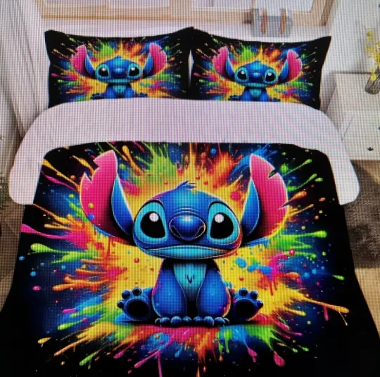 Discover Cartoon Child's Lilo and Stitch Comforter and Duvet Cover Set