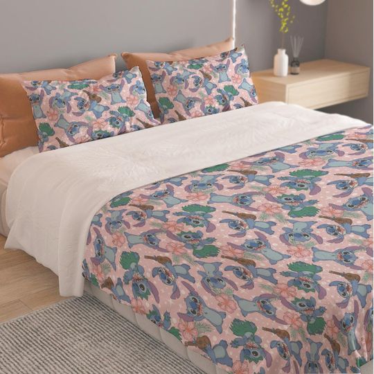 Lilo and Stitch Bedding Set Soft Breathable Skin-Friendly
