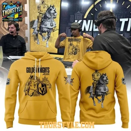 Discover HOT!!Hockey Team Inspired Realm of Gold and Ice 2025 Christmas 3D Hoodie Unisex