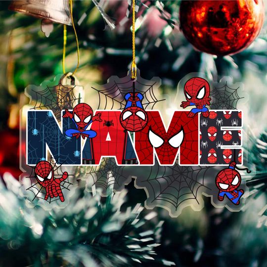 Personalized Spider Christmas Ornament for Family Tradition
