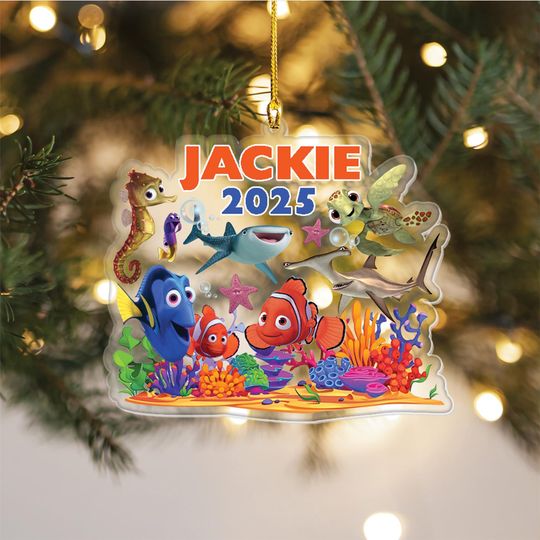 Personalized Finding Nemo Acrylic Christmas Ornament for Xmas Tree Decoration