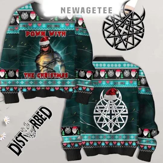 Discover Disturbed The Sickness Get Down With The 2025 Ugly Christmas Sweater