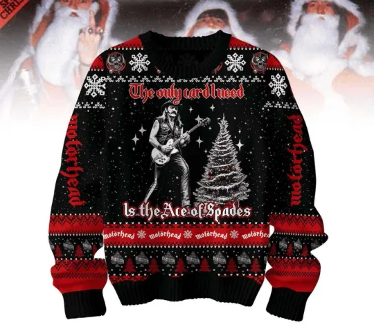 Motorhead The Only Card I Need Is The Ace Of Spades Ugly Sweater